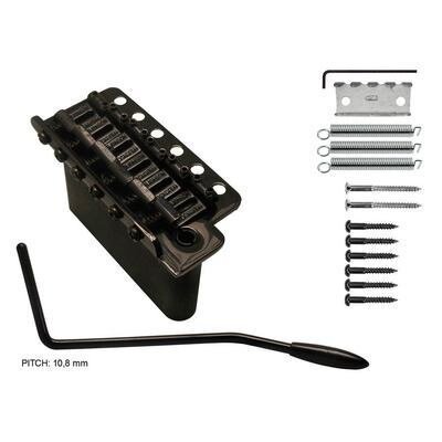 Wilkinson Tremolo schwarz 10,8 mm Spacing, Zinkblock