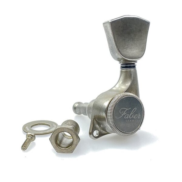 Faber "Tulip" Locking Mechaniken, Einschraubhülsen, vernickelt, aged
