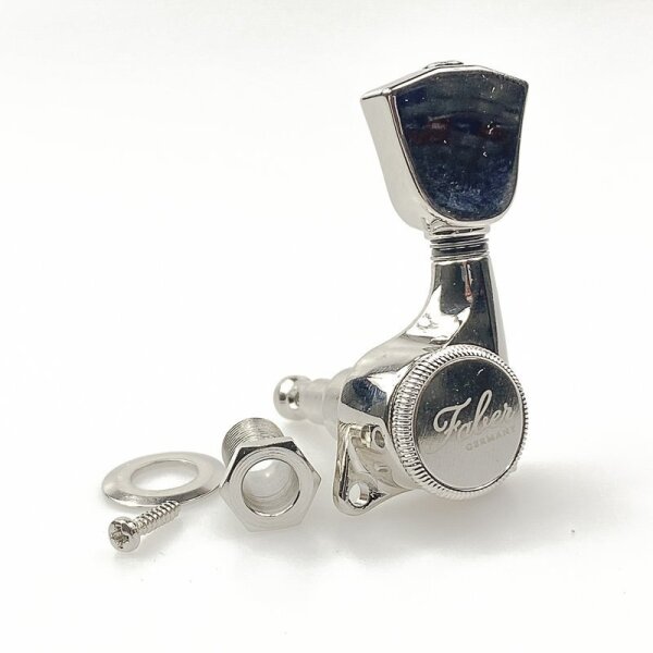Faber "Tulip" Locking Mechaniken, Einschraubhülsen, vernickelt, glänzend