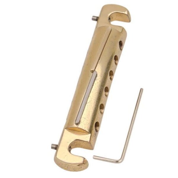 Faber Tone Bar Wraparound Aluminium Tailpiece LEFTHAND, vergoldet, aged, Hybrid Bars