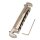 Faber Tone Bar Wraparound Aluminium Tailpiece LEFTHAND, vernickelt, glänzend, Messing Bars