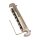 Faber Tone Bar Wraparound Aluminium Tailpiece LEFTHAND, vernickelt, glänzend, Hybrid Bars