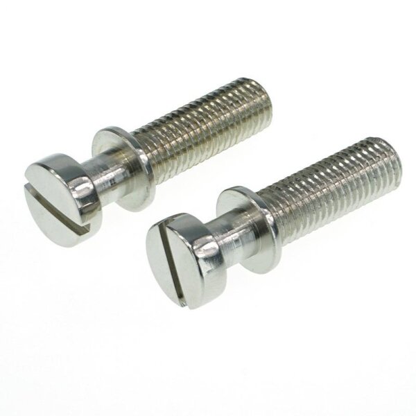 Faber 59 Gibson Style Tailpiece Studs, vernickelt, glänzend, zöllische Gewinde