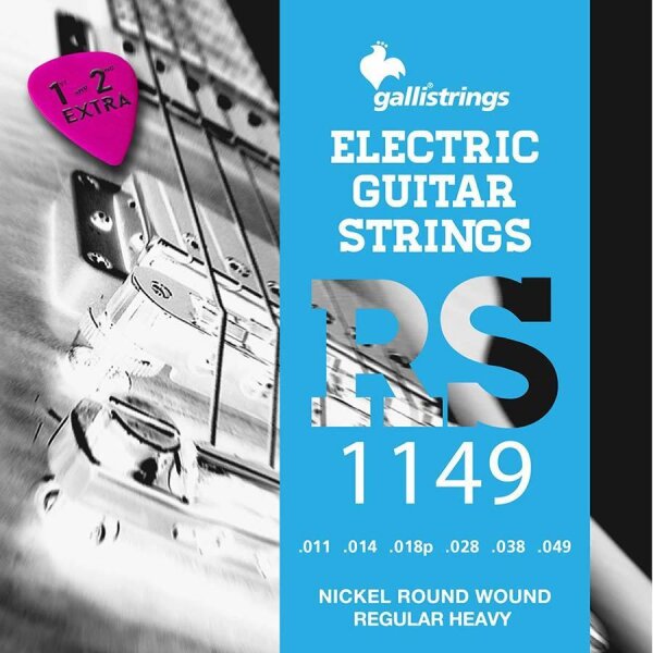 Galli nickel wound electric guitar strings, 011-049