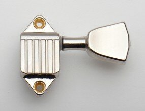 Kluson Waffleback Tuners, vernickelt, Tulip-Flügel aus Metall, Set