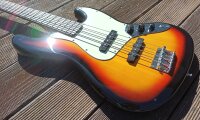 SX JBX62 Elektrische Bass Gitarre, 3-tone sunburst