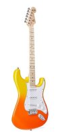 SX Modern Series S-Style E-Gitarre, Burning Fire