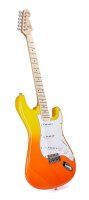 SX Modern Series S-Style E-Gitarre, Burning Fire