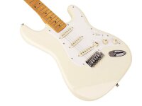 SX SST57 S-Style E-Gitarre, vintage white