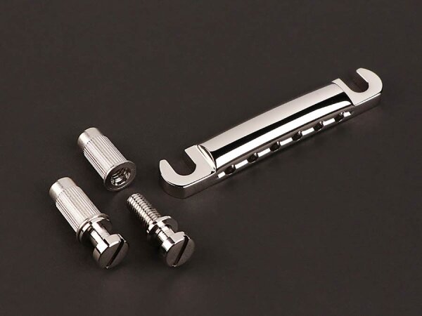 Aluminium Tailpiece, vernickelt, glänzend