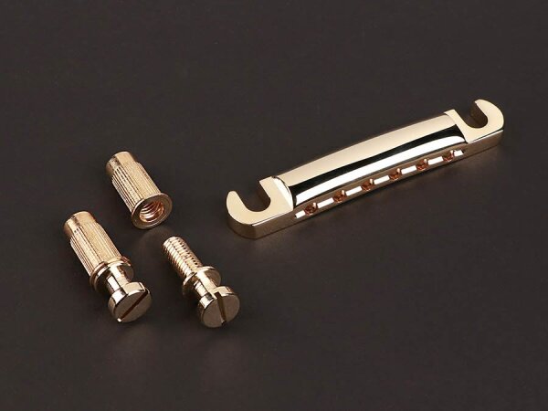Aluminium Tailpiece, vergoldet, glänzend
